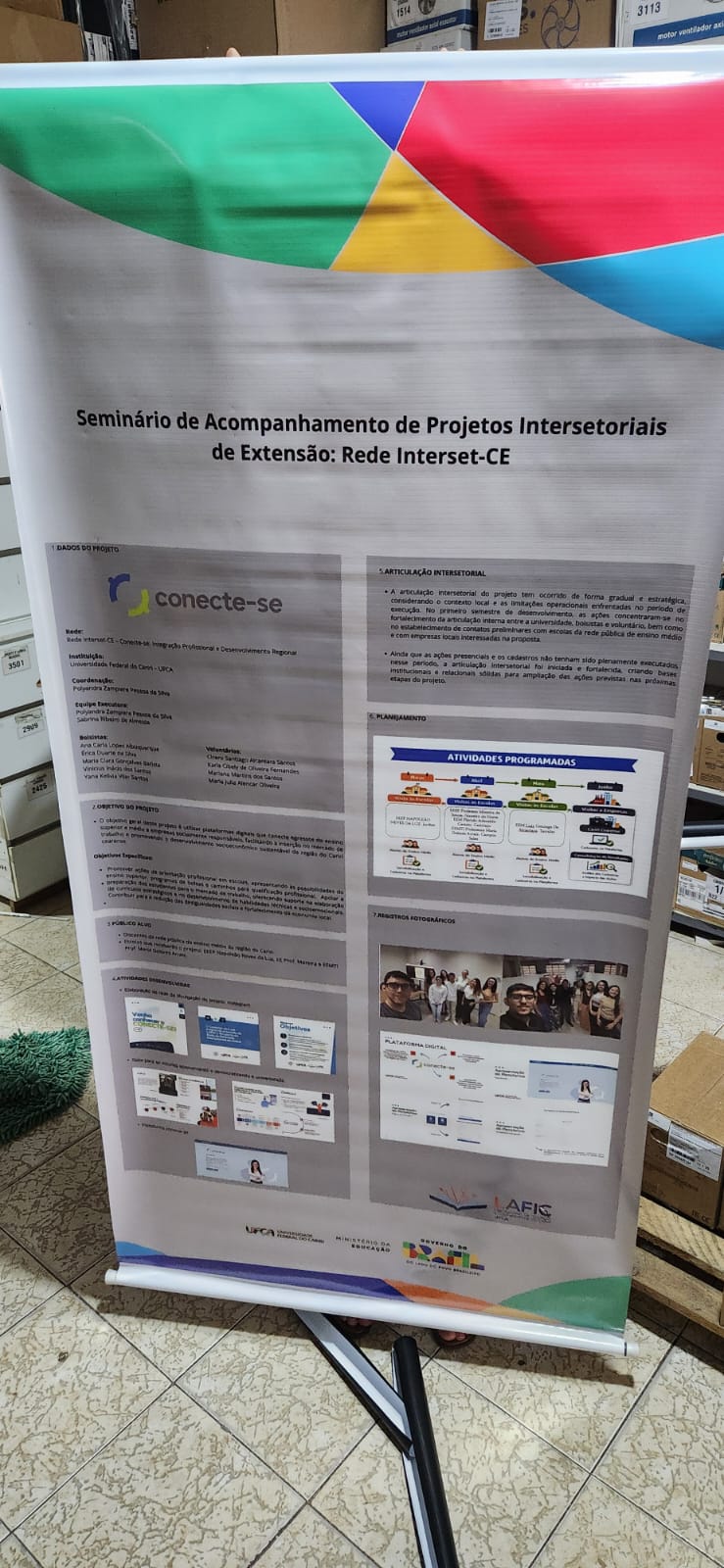 Nosso projeto no evento do MEC/SASE