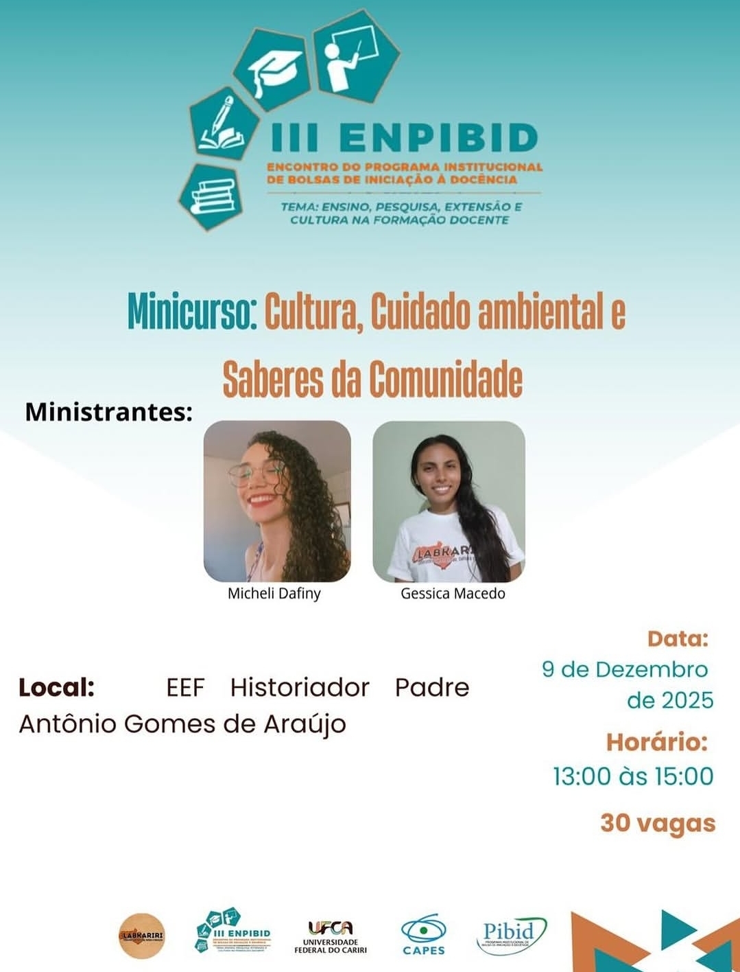  “Cultura, cuidado ambiental e saberes da comunidade”