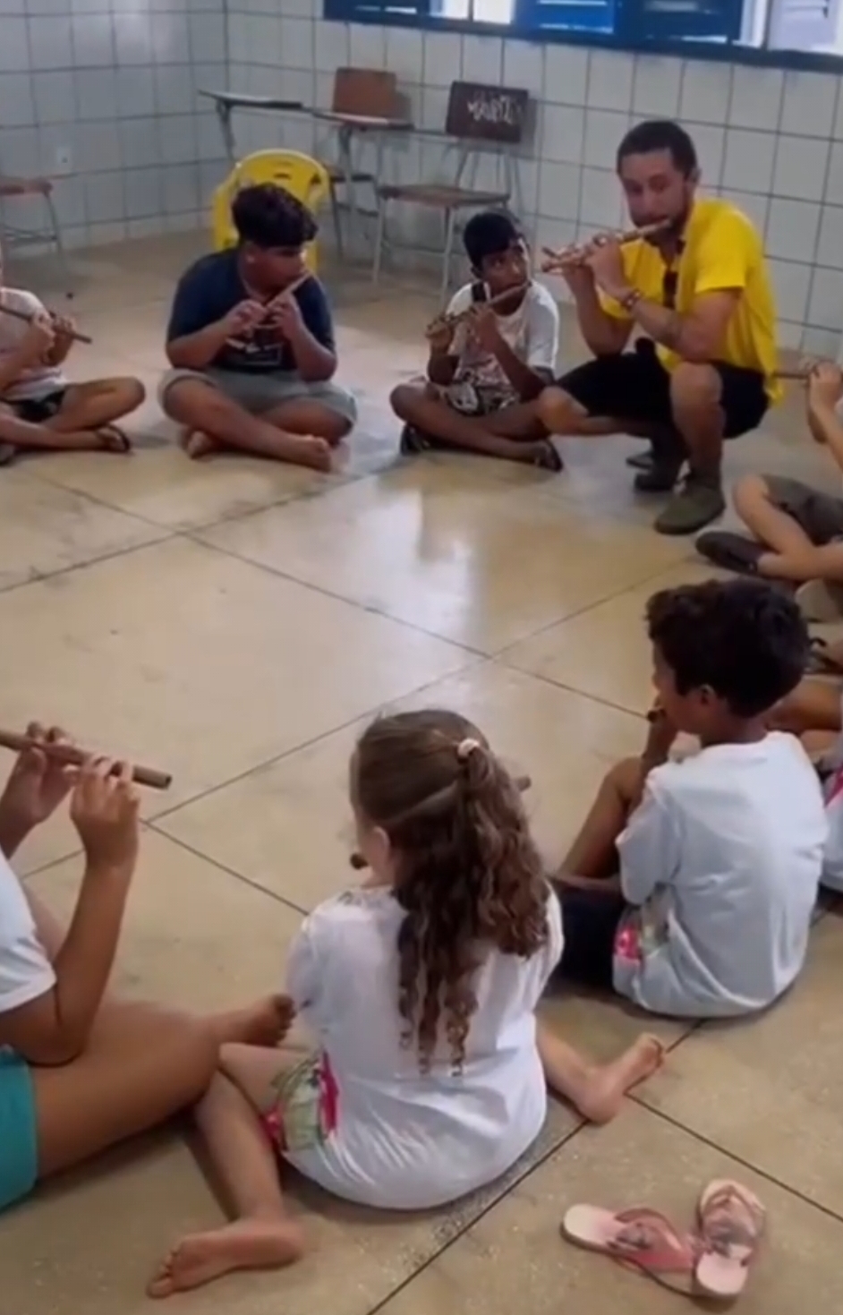 Ainda sobre a nossa visita a escola Franklin Tavares Pinheiro